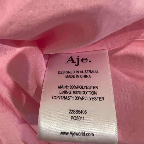 AJE Size 12 Suzette Bubble Dress Pink💕 - Picture 5 of 10